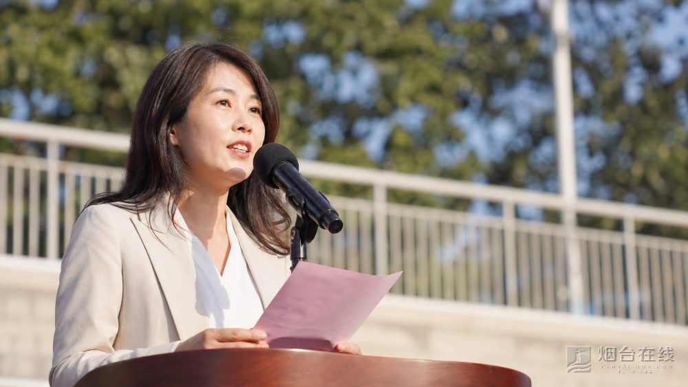 臧丹凤主持了开幕式,也在致辞中把接下来的活动说给同学们听