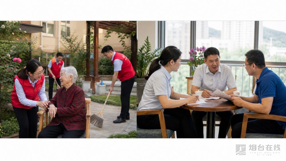 聊过之后,志愿者又在公寓公共活动区域和休闲廊道忙起来