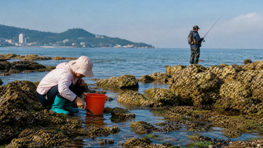 烟台沿海天气与潮汐怎么看：赶海、海钓、洗海澡安全提示